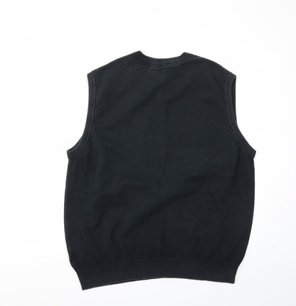 Mens UK Size L Debenhams Black Pullover Sweatshirt
