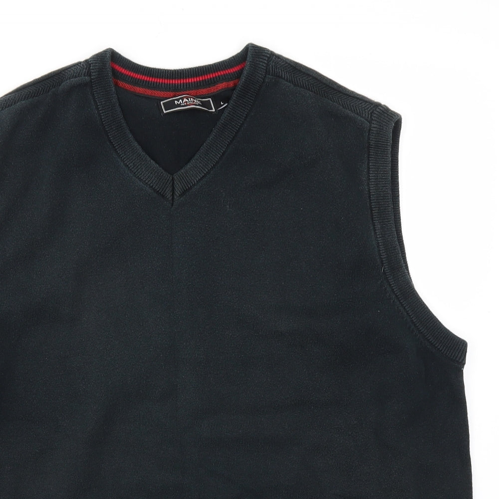 Mens UK Size L Debenhams Black Pullover Sweatshirt