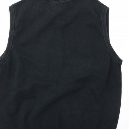 Mens UK Size L Debenhams Black Pullover Sweatshirt