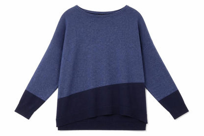 Womens UK Size L Verve Ami Blue Pullover Jumper