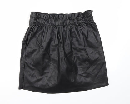 H&M Womens Black   A-Line Skirt Size 6  - Stretch waistband