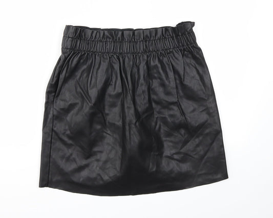 H&M Womens Black   A-Line Skirt Size 6  - Stretch waistband