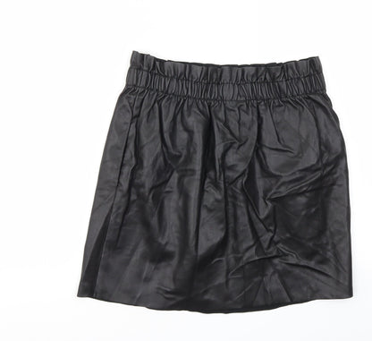 H&M Womens Black   A-Line Skirt Size 6  - Stretch waistband