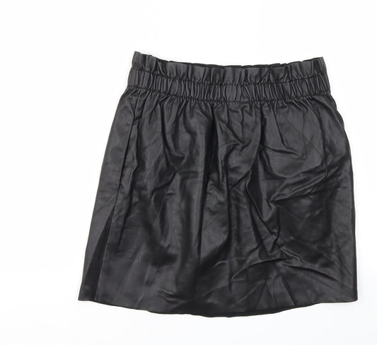 H&M Womens Black   A-Line Skirt Size 6  - Stretch waistband