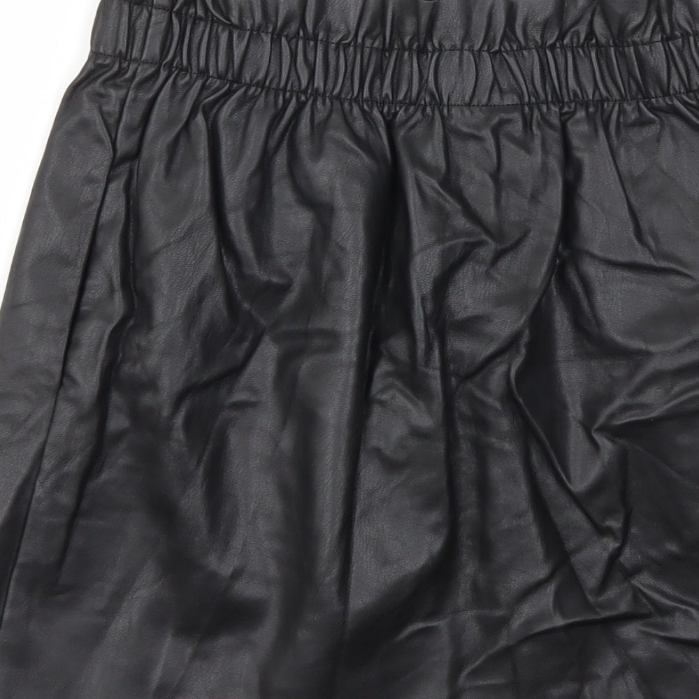 H&M Womens Black   A-Line Skirt Size 6  - Stretch waistband