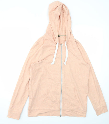 Womens UK Size M F&F Orange Full Zip Jumper