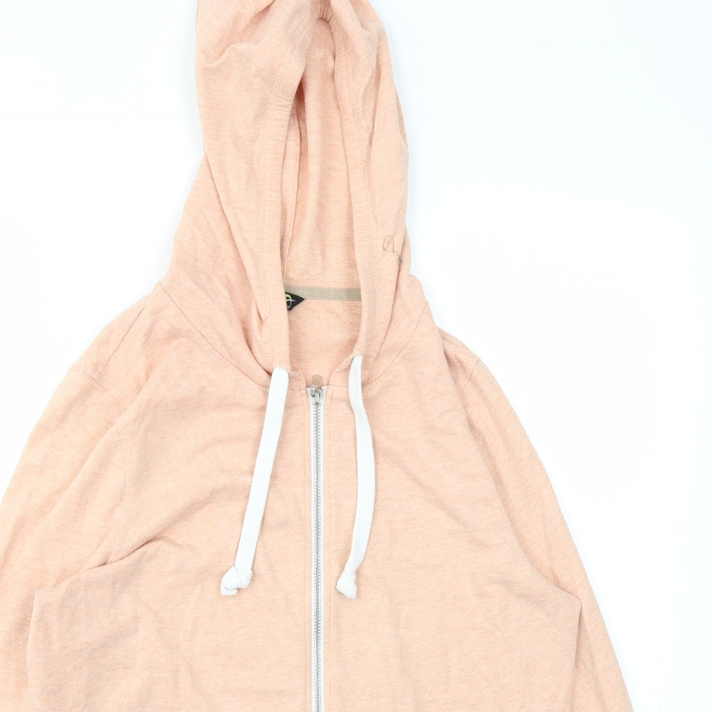 Womens UK Size M F&F Orange Full Zip Jumper