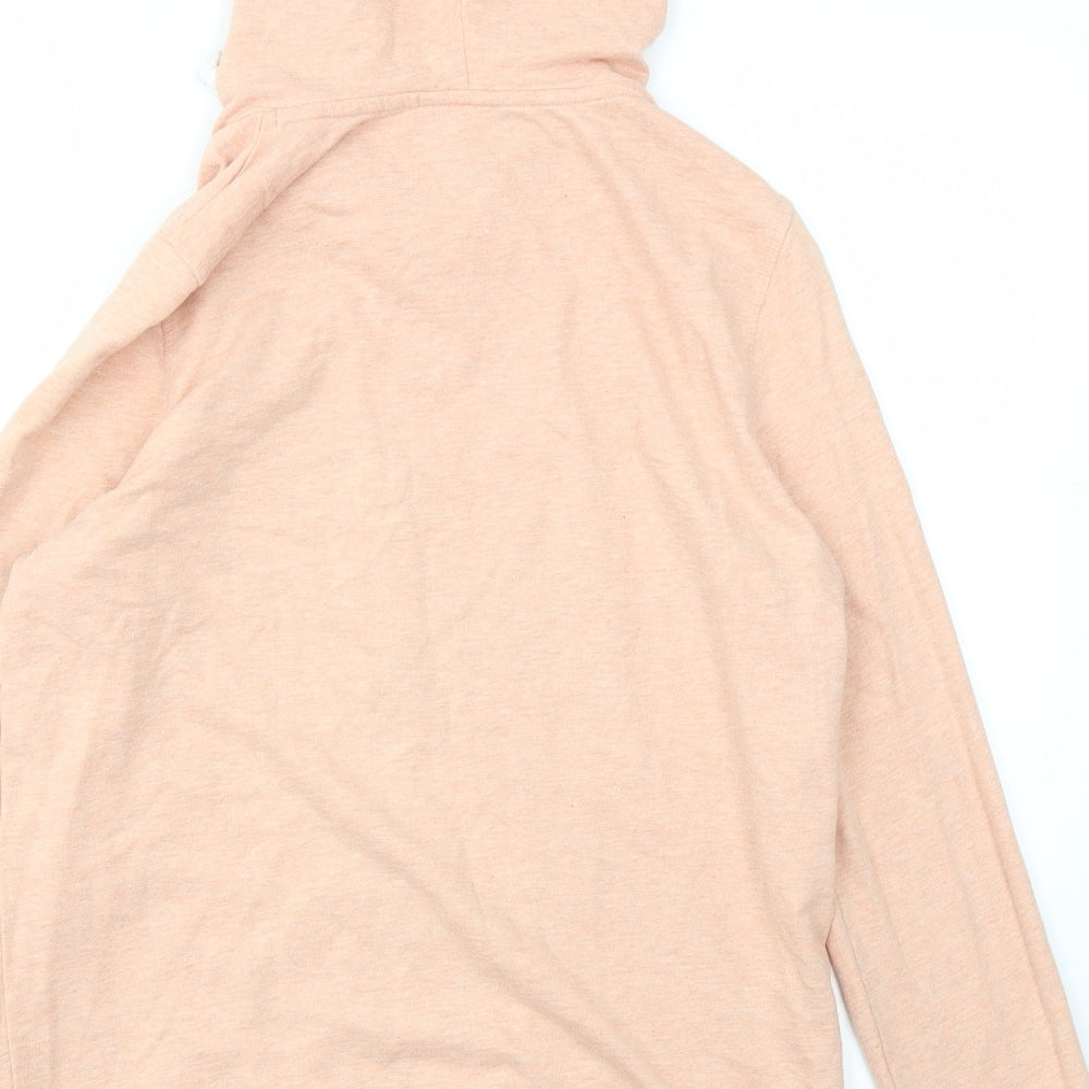 Womens UK Size M F&F Orange Full Zip Jumper