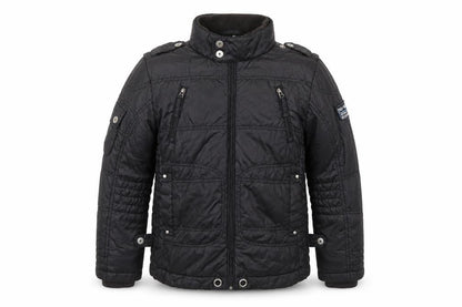 LITTLE UNIT Boys Black   Basic Coat Coat Size 9 Years
