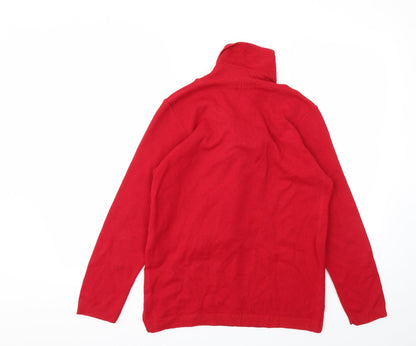 Womens UK Size S Monique Red Pullover Jumper