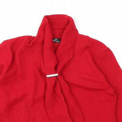 Womens UK Size S Monique Red Pullover Jumper