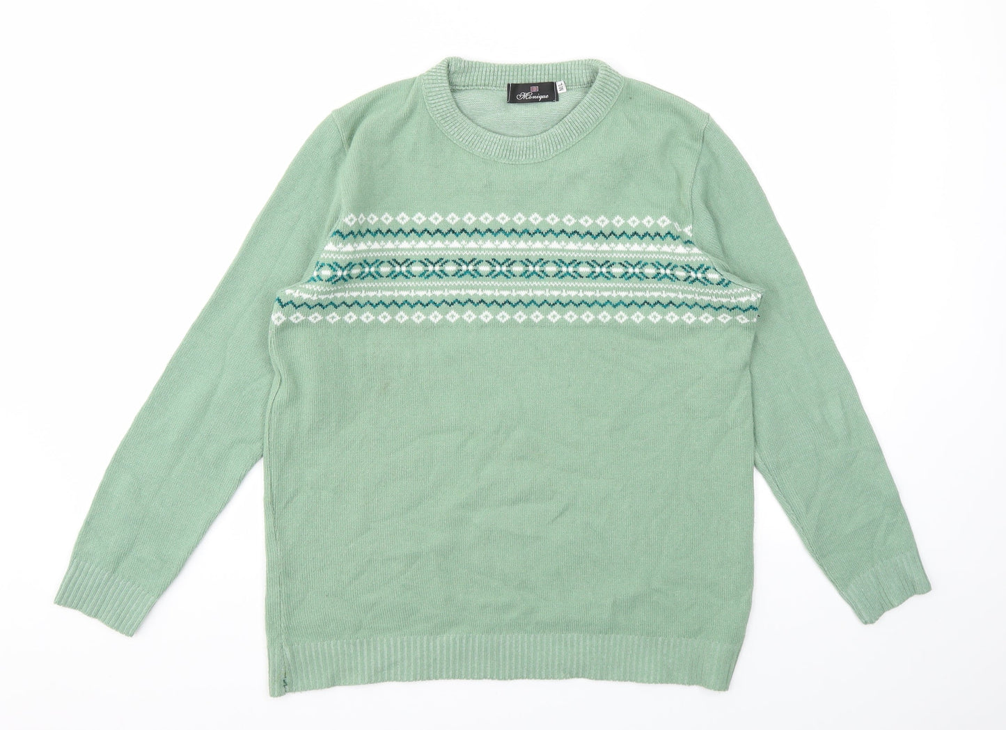Womens UK Size M Monique Green Pullover Jumper