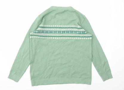 Womens UK Size M Monique Green Pullover Jumper