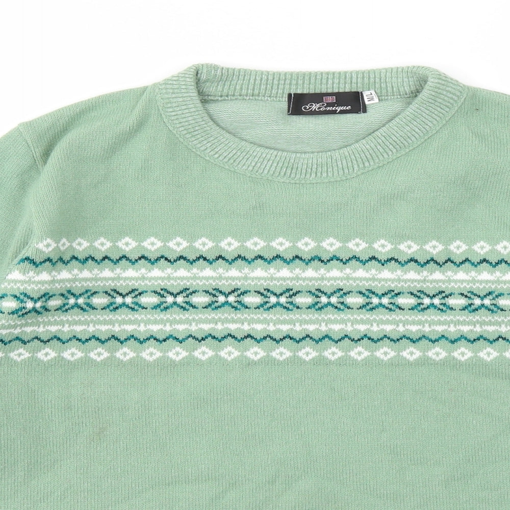 Womens UK Size M Monique Green Pullover Jumper