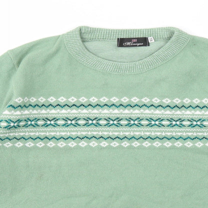 Womens UK Size M Monique Green Pullover Jumper