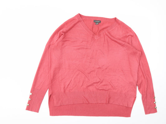 Primark Womens Pink   Pullover Jumper Size L