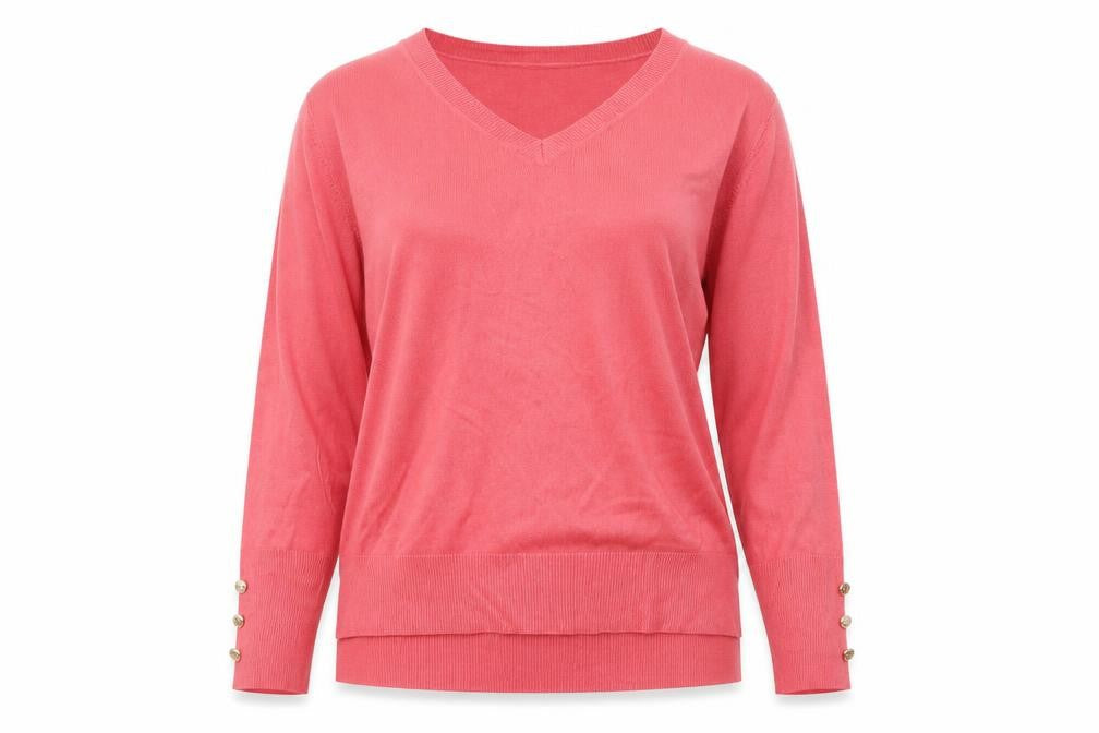 Womens UK Size L Primark Pink Pullover Jumper