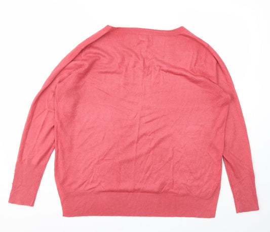 Primark Womens Pink   Pullover Jumper Size L