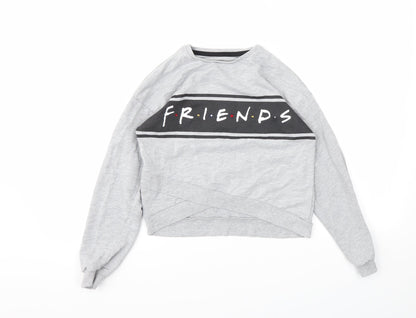 George Girls Grey   Pullover Sweatshirt Size 9-10 Years