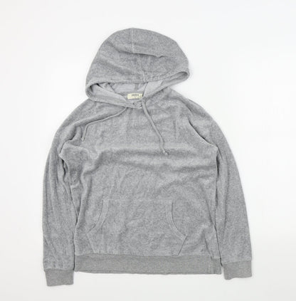 Papaya Womens Grey Colourblock  Pullover Hoodie Size S