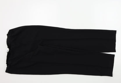 BM Womens Black   Trousers  Size 12 L26 in