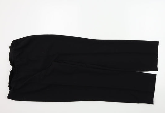 BM Womens Black   Trousers  Size 12 L26 in
