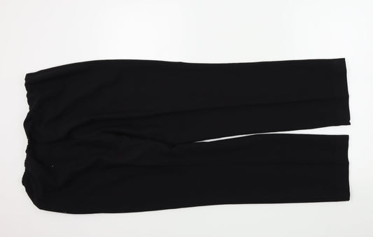 BM Womens Black   Trousers  Size 12 L26 in