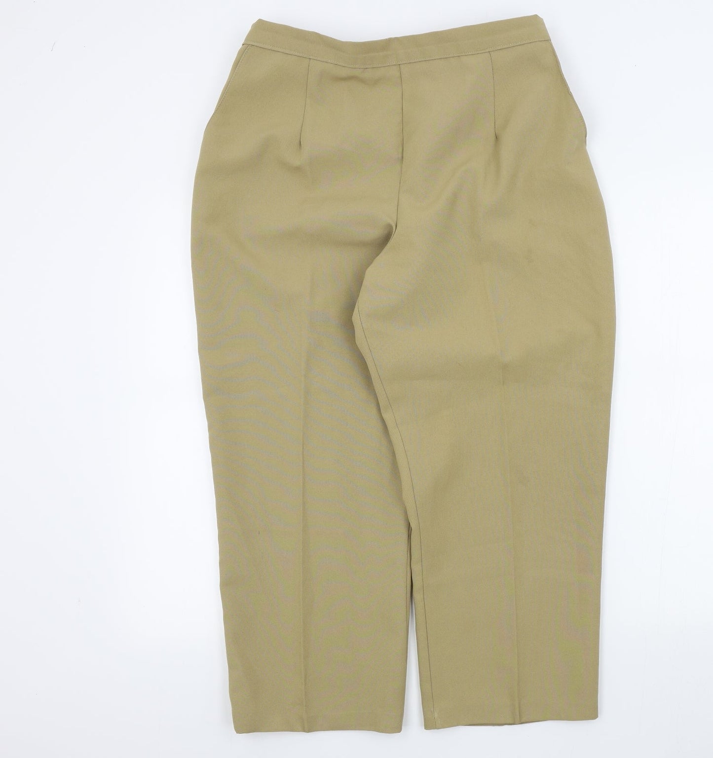 Womens UK Size 18 Preworn Regular Fit  Beige Trousers