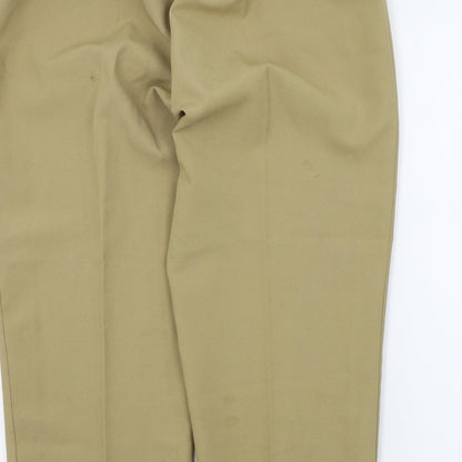 Womens UK Size 18 Preworn Regular Fit  Beige Trousers