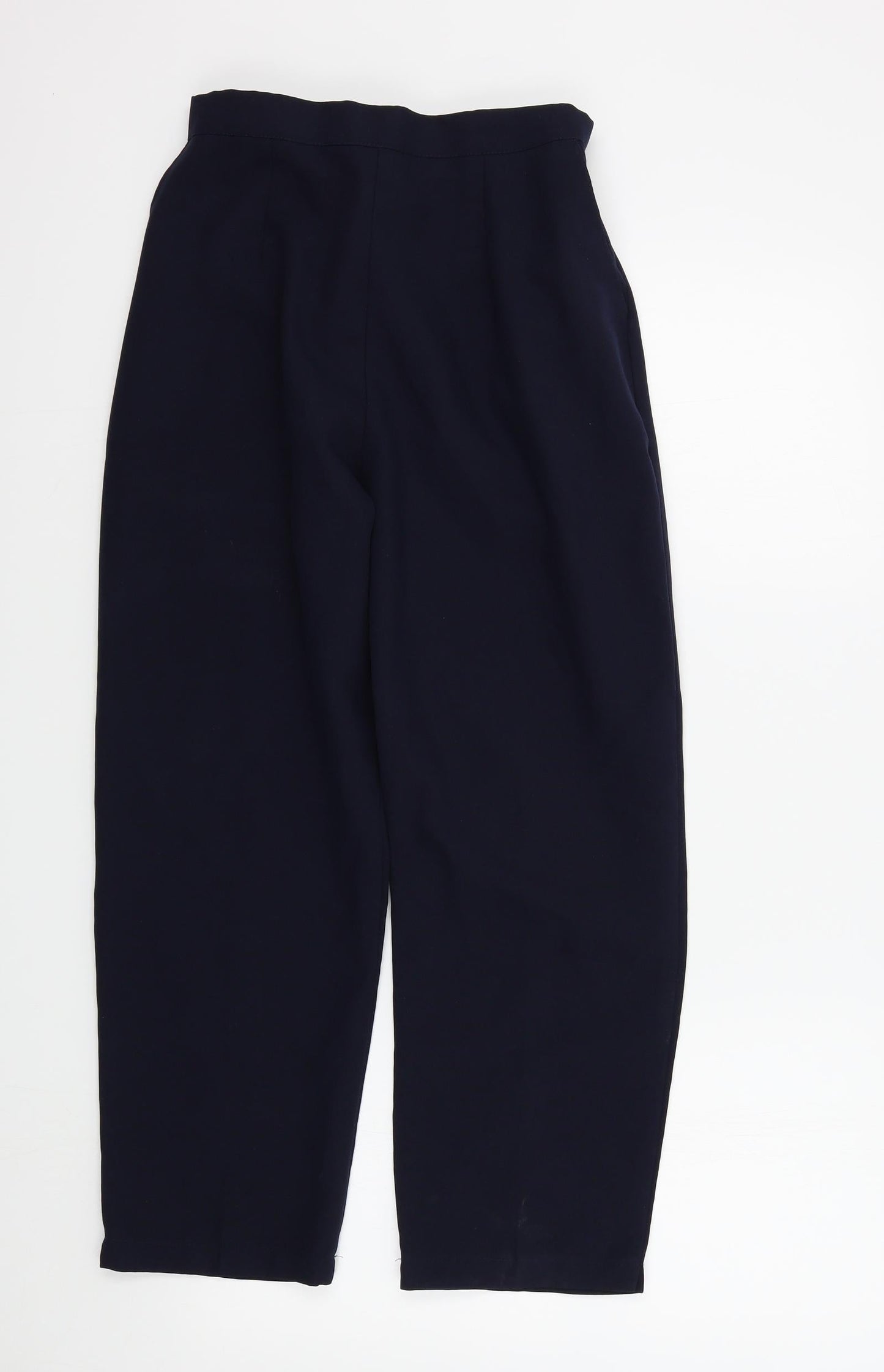 Womens UK Size S Preworn Regular Fit  Blue Trousers