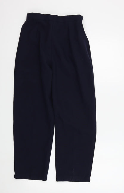 Womens UK Size S Preworn Regular Fit  Blue Trousers
