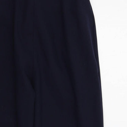 Womens UK Size S Preworn Regular Fit  Blue Trousers