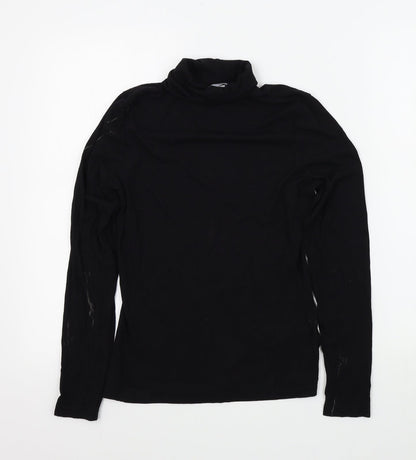 Womens UK Size M H&M Black Basic T-Shirt