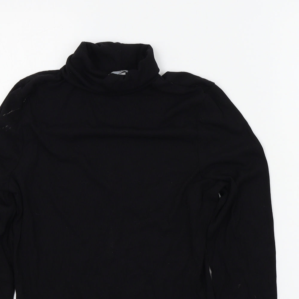 Womens UK Size M H&M Black Basic T-Shirt