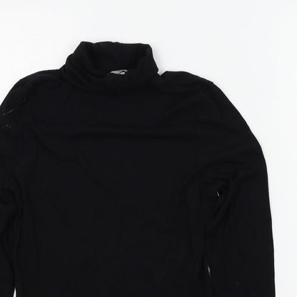 Womens UK Size M H&M Black Basic T-Shirt
