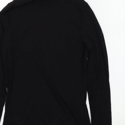 Womens UK Size M H&M Black Basic T-Shirt