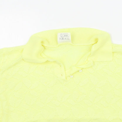 CARLYLE Womens Yellow   Pullover Jumper Size M
