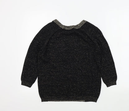 Womens UK Size 6 River Island Black Pullover Jumper