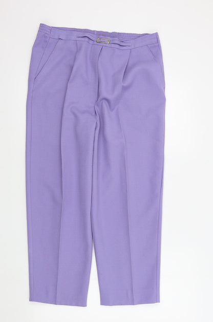 SEPARATE ISSUE Womens Purple   Trousers  Size 14 L23 in