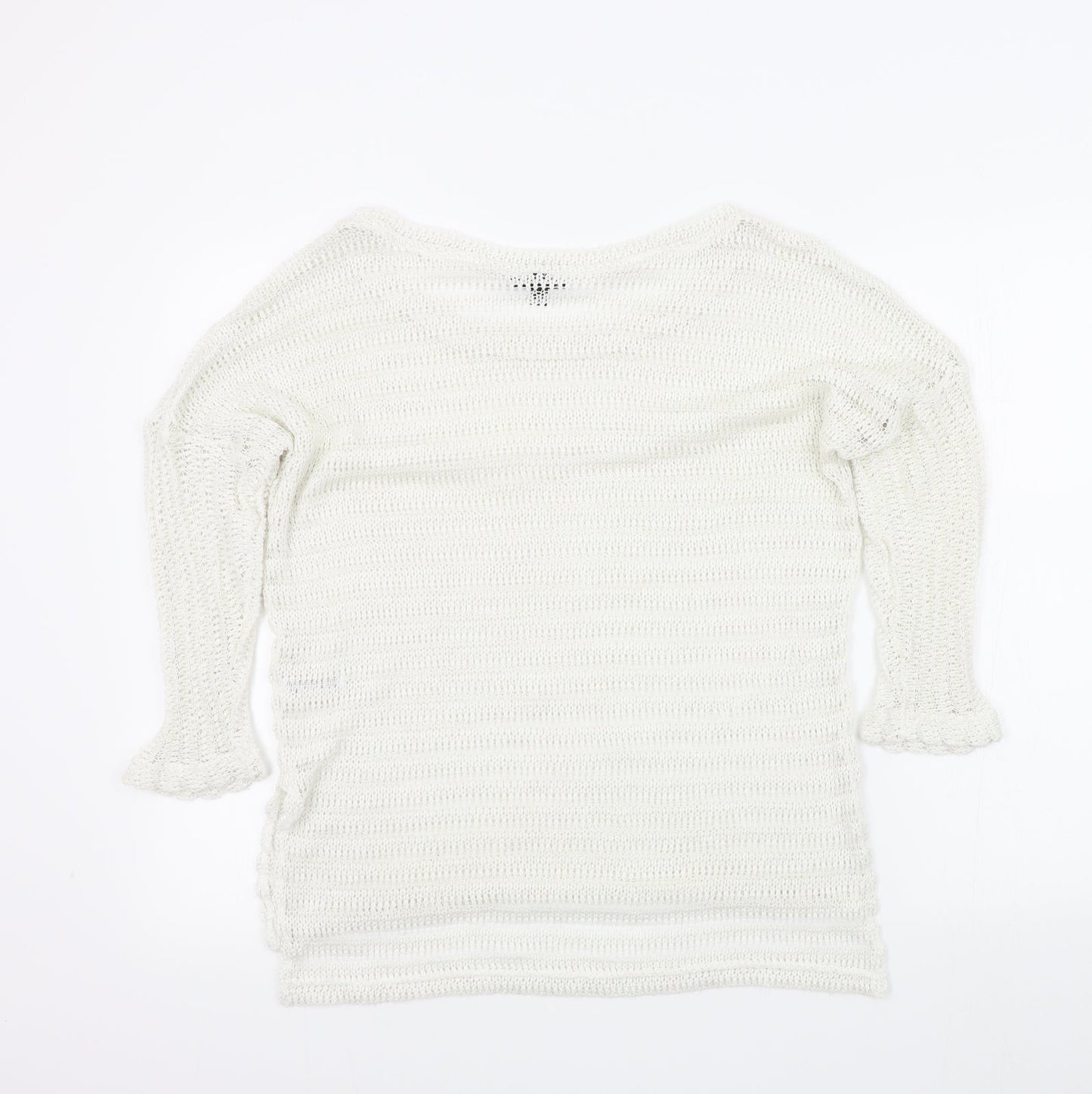 Womens UK Size 12 Topshop White Pullover Jumper