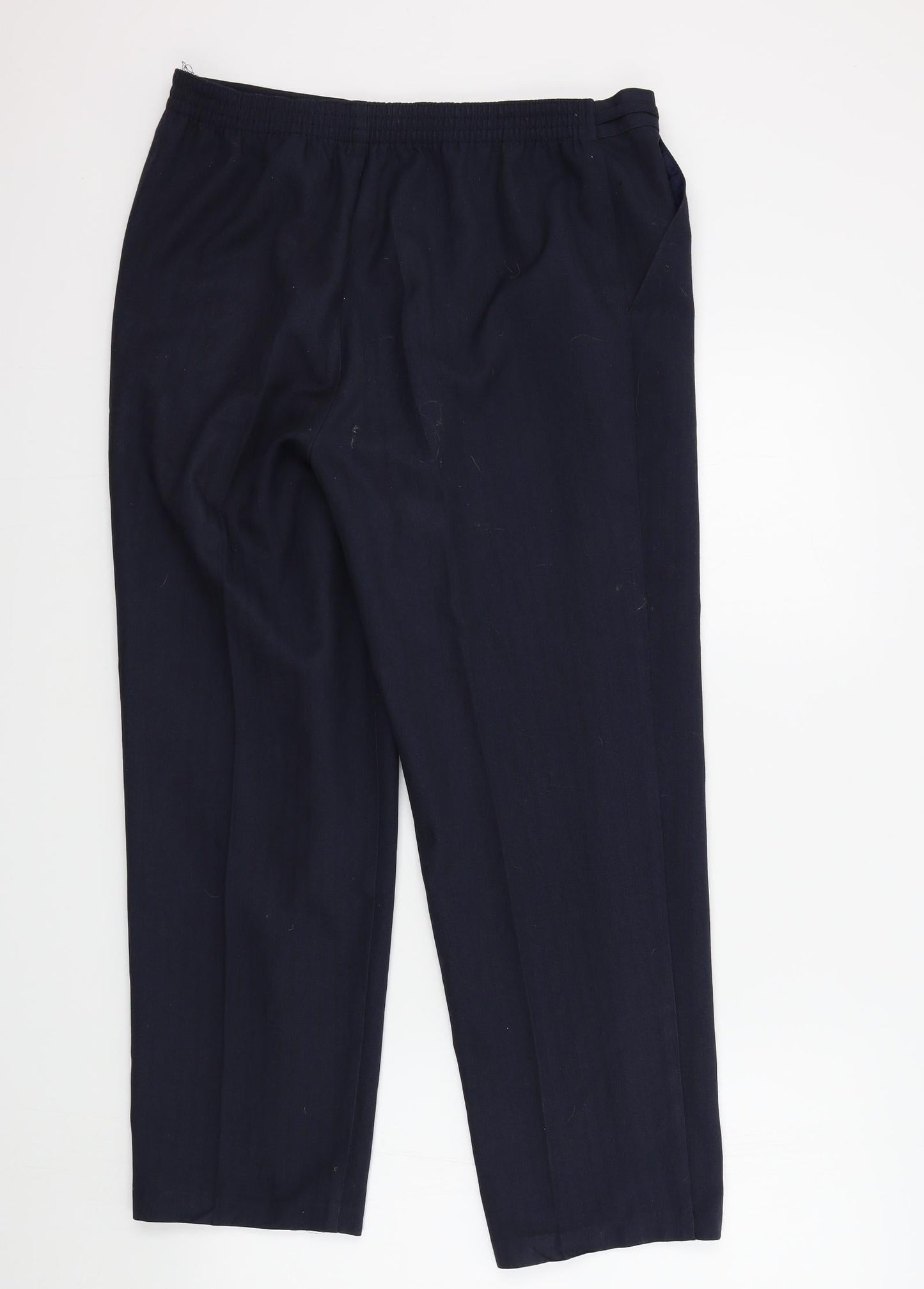 M&S Womens Blue   Trousers  Size 12 L26 in