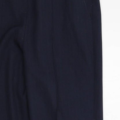 M&S Womens Blue   Trousers  Size 12 L26 in