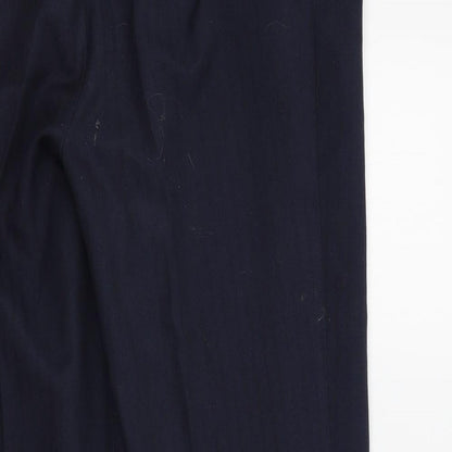 M&S Womens Blue   Trousers  Size 12 L26 in