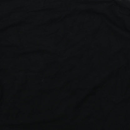 Womens UK Size 14 Papaya Black Cardigan Jumper
