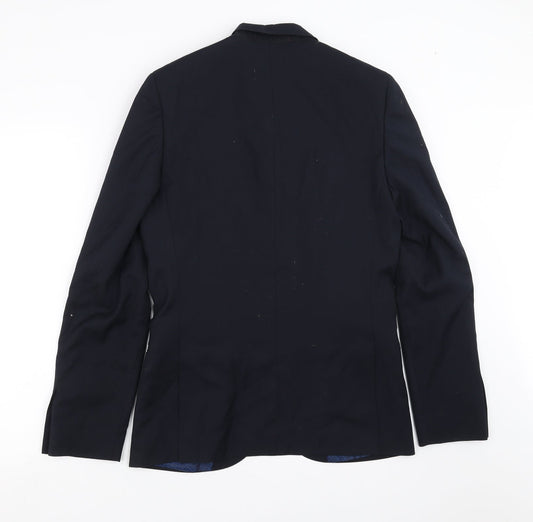 Mens UK Size 38 Ventuno 21 Regular Blue Suit Jacket