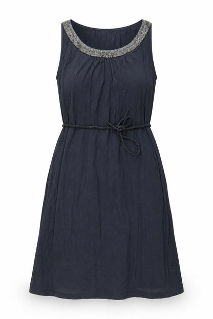 Monsoon Womens Grey   Shift  Size M  - beaded neck line