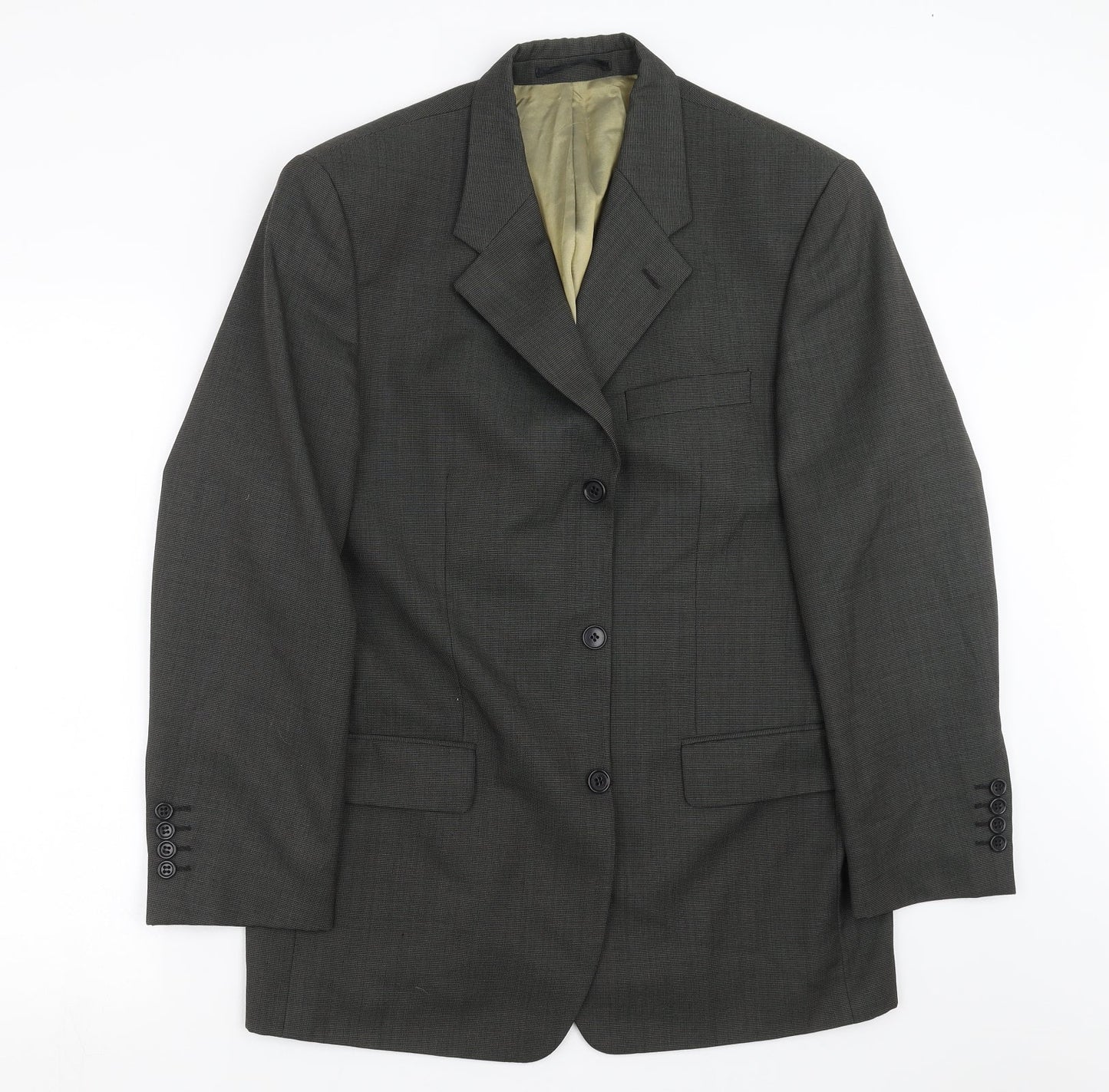 Mens UK Size 40 Charlton Gray Regular Grey Suit Jacket