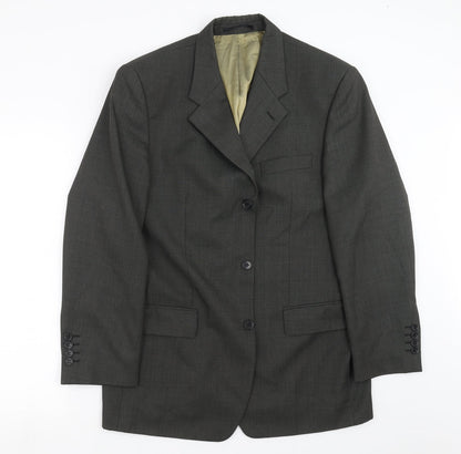 Mens UK Size 40 Charlton Gray Regular Grey Suit Jacket