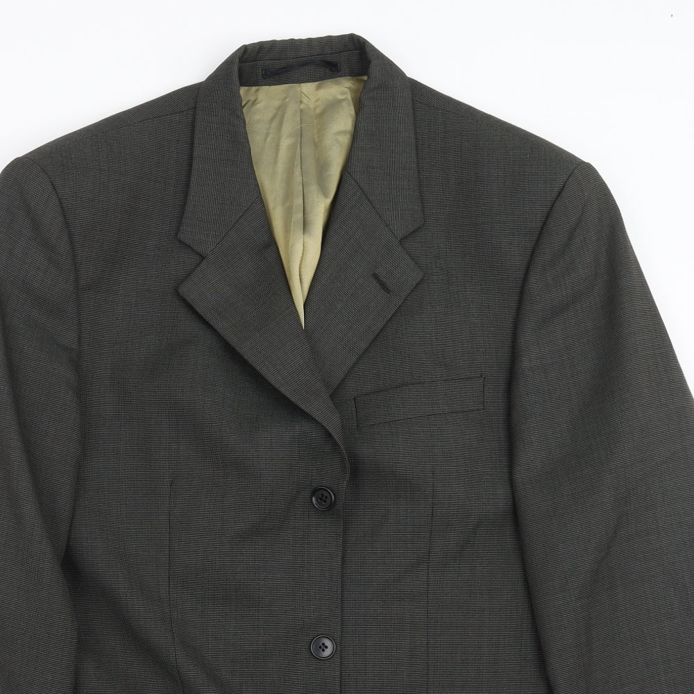 Mens UK Size 40 Charlton Gray Regular Grey Suit Jacket