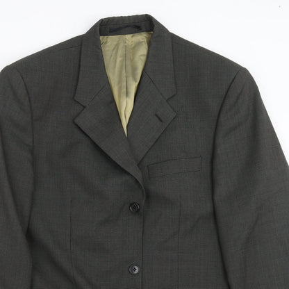Mens UK Size 40 Charlton Gray Regular Grey Suit Jacket